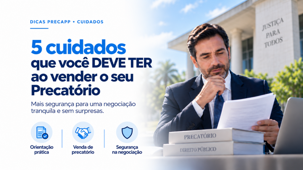5 cuidados que você DEVE TER ao vender o seu Precatório