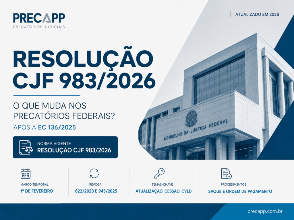 Resolução CJF 983/2026: o que muda nos precatórios federais?