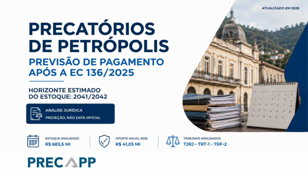 Precatórios de Petrópolis: o que os dados mais recentes indicam sobre os pagamentos?
