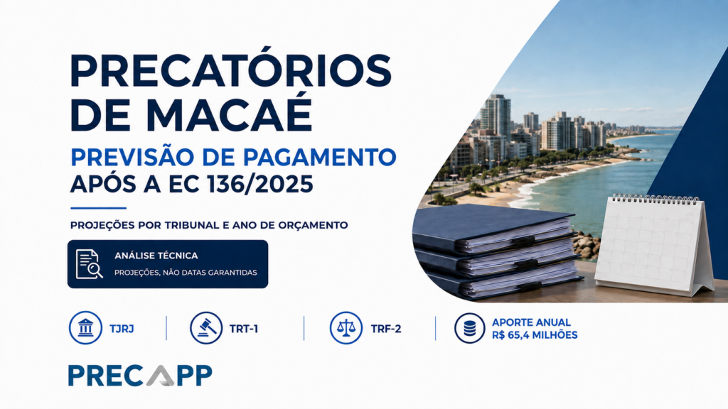 Precatórios de Macaé: previsão de pagamento após a EC 136/2025