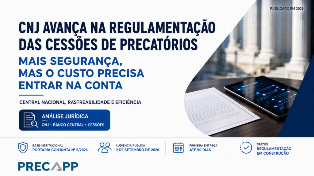 Cessão de precatórios: CNJ avança na regulamentação