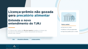 Licença-prêmio não gozada gera precatório alimentar? Entenda o novo entendimento do TJRJ