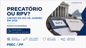 Precatório ou RPV? Limites de pequeno valor no Estado e nos municípios do Rio de Janeiro em 2026