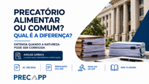 Precatório alimentar ou comum: qual é a diferença e quando a natureza pode ser corrigida?