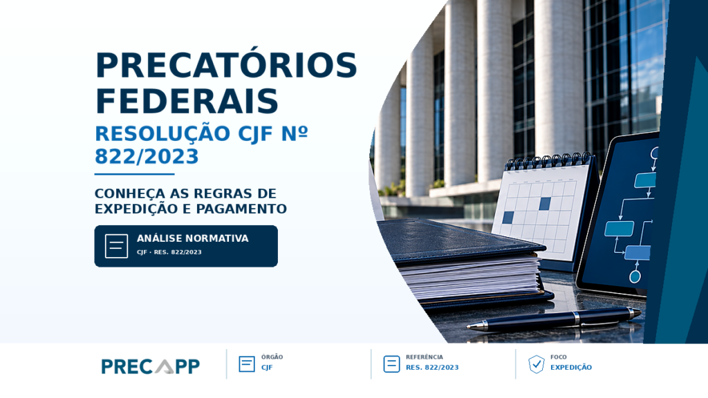RESOLUÇÃO CJF 822/2023 – CONHEÇA A RESOLUÇÃO QUE ESTABELECE NOVAS REGRAS PARA A EXPEDIÇÃO E PAGAMENTO DOS PRECATÓRIOS FEDERAIS