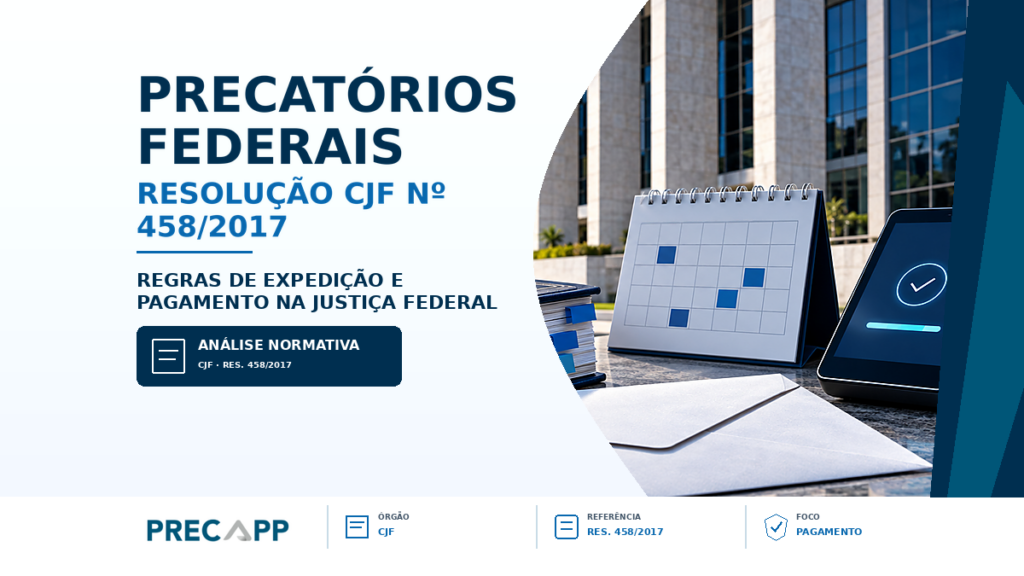 RESOLUÇÃO CJF 458/2017 – CONHEÇA A RESOLUÇÃO QUE TRATA DA EXPEDIÇÃO E PAGAMENTO DE PRECATÓRIOS FEDERAIS