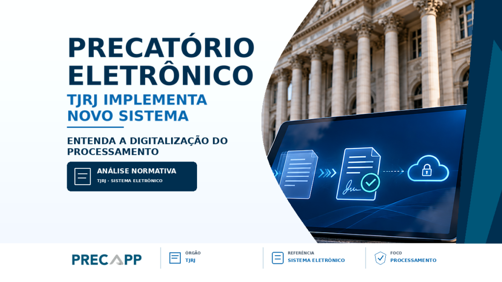 TJRJ IMPLEMENTA SISTEMA DE PRECATÓRIO ELETRÔNICO