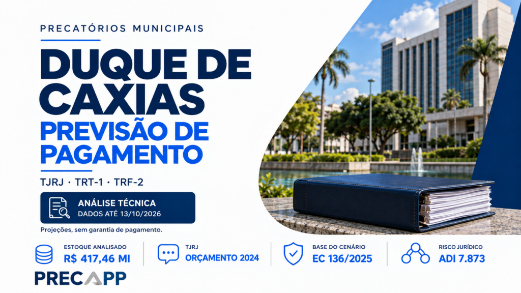 Precatórios de Duque de Caxias: previsão após a EC 136/2025