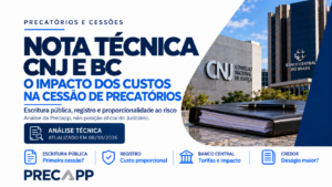 Nota Técnica do CNJ/BC: custos na cessão de precatórios